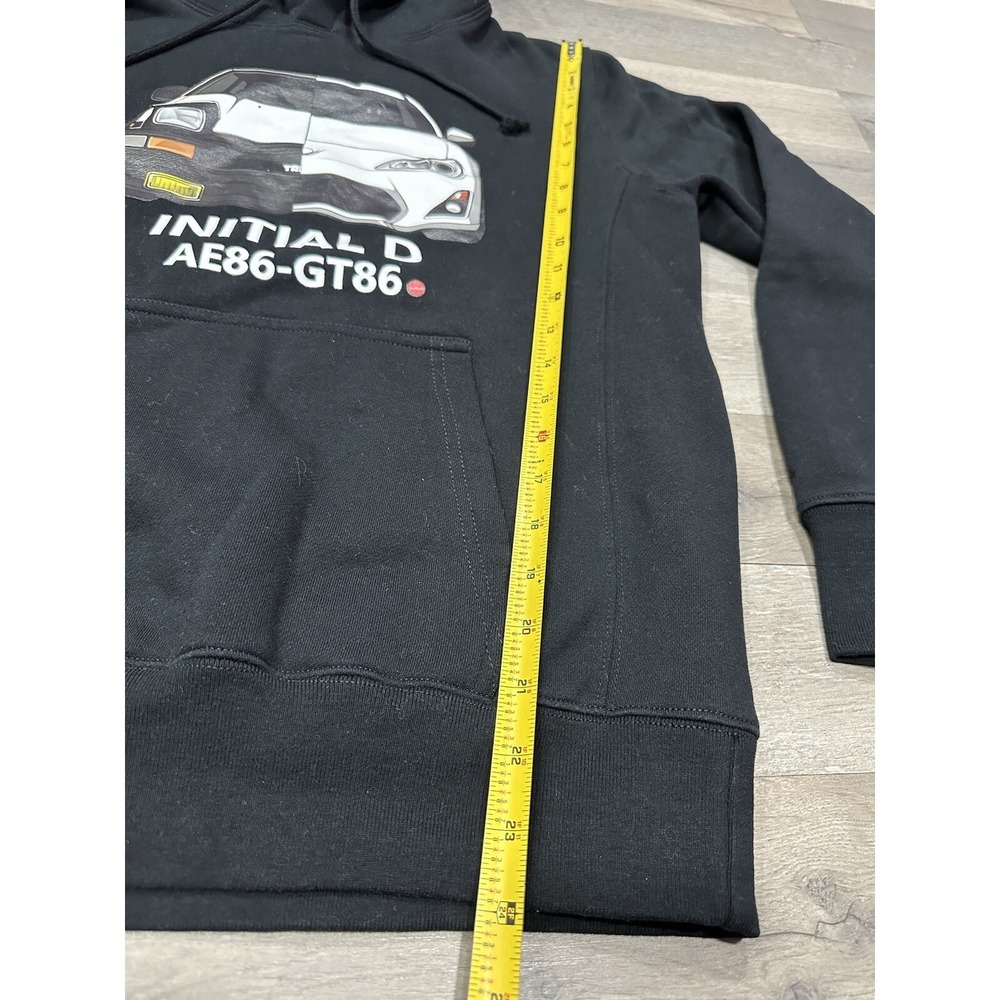 Initial D Men's Black Long Sleeve Hoodie AE86-GT86 - Size M - Picture 9 of 11